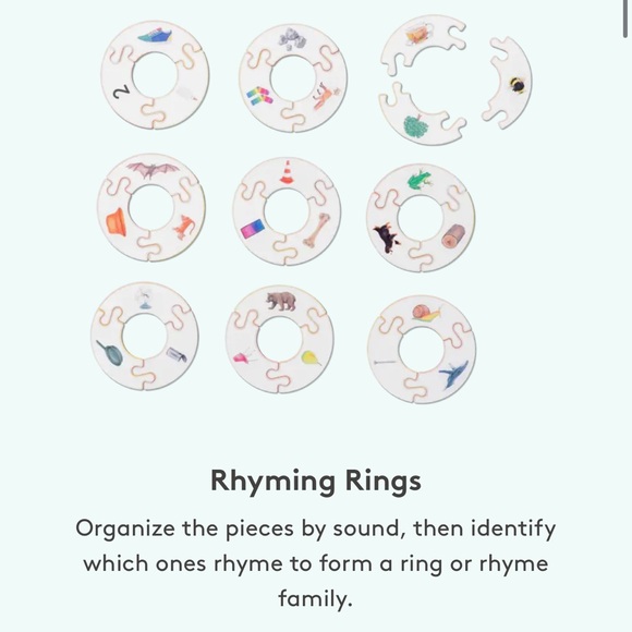 Rhyming Rings Learning Toy - Picture 1 of 4
